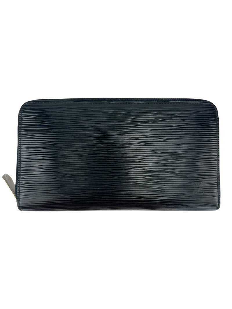 Louis Vuitton Black Epi Leather Zippy Wallet