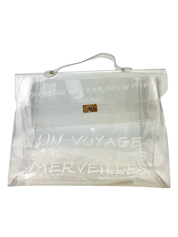 Hermes Clear Vinyl Kelly