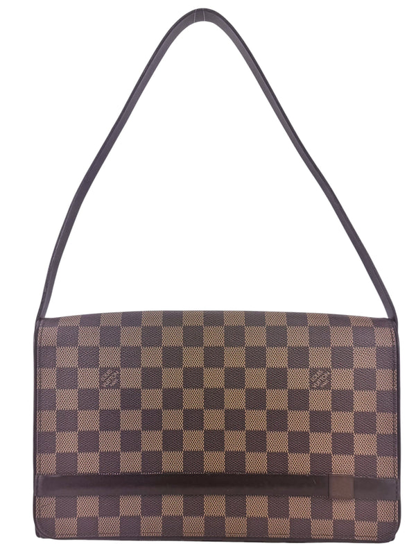 Louis Vuitton Vintage Damier Ebene Canvas Leather Tribeca Long