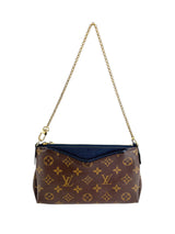 Louis Vuitton Monogram Navy Leather Pallas Shoulder Bag