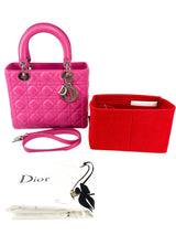 Christian Dior Pink Medium Lady Dior with Strap