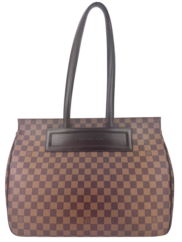 Louis Vuitton Vintage Damier Ebene Canvas Leather Parioli GM