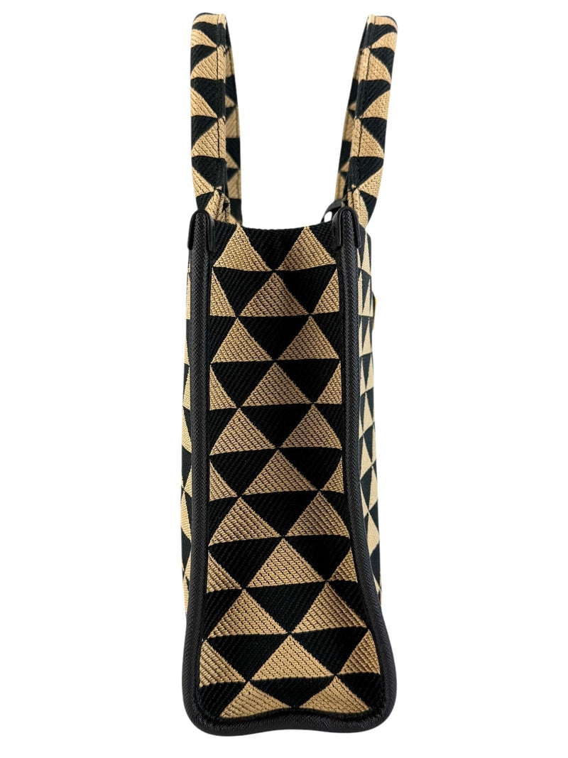 Prada Symbole Embroidered Tote Bag