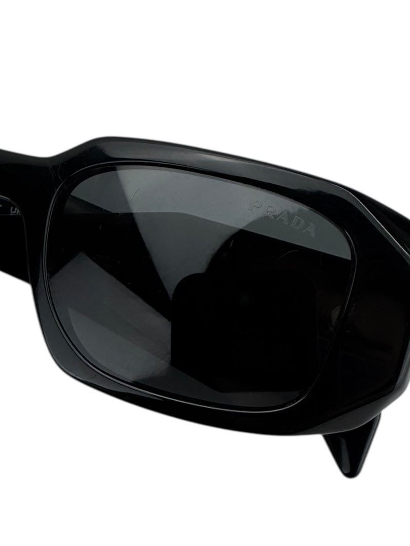 Prada Black Rectangular Women's Sunglasses