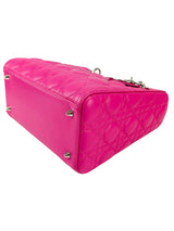 Christian Dior Pink Medium Lady Dior with Strap