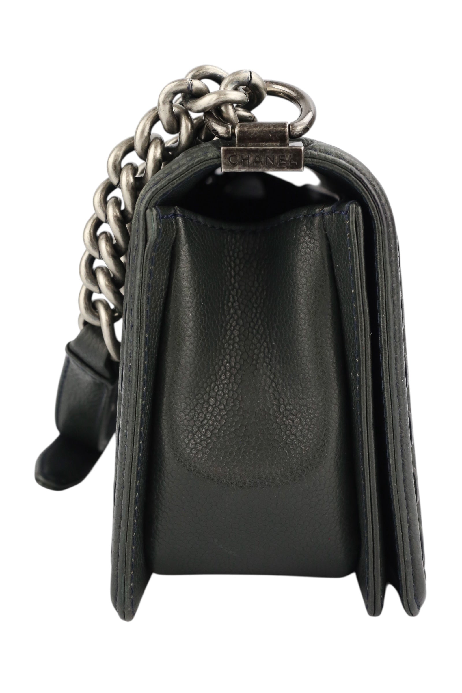 Chanel Black Caviar Paris Dallas Boy Bag Medium