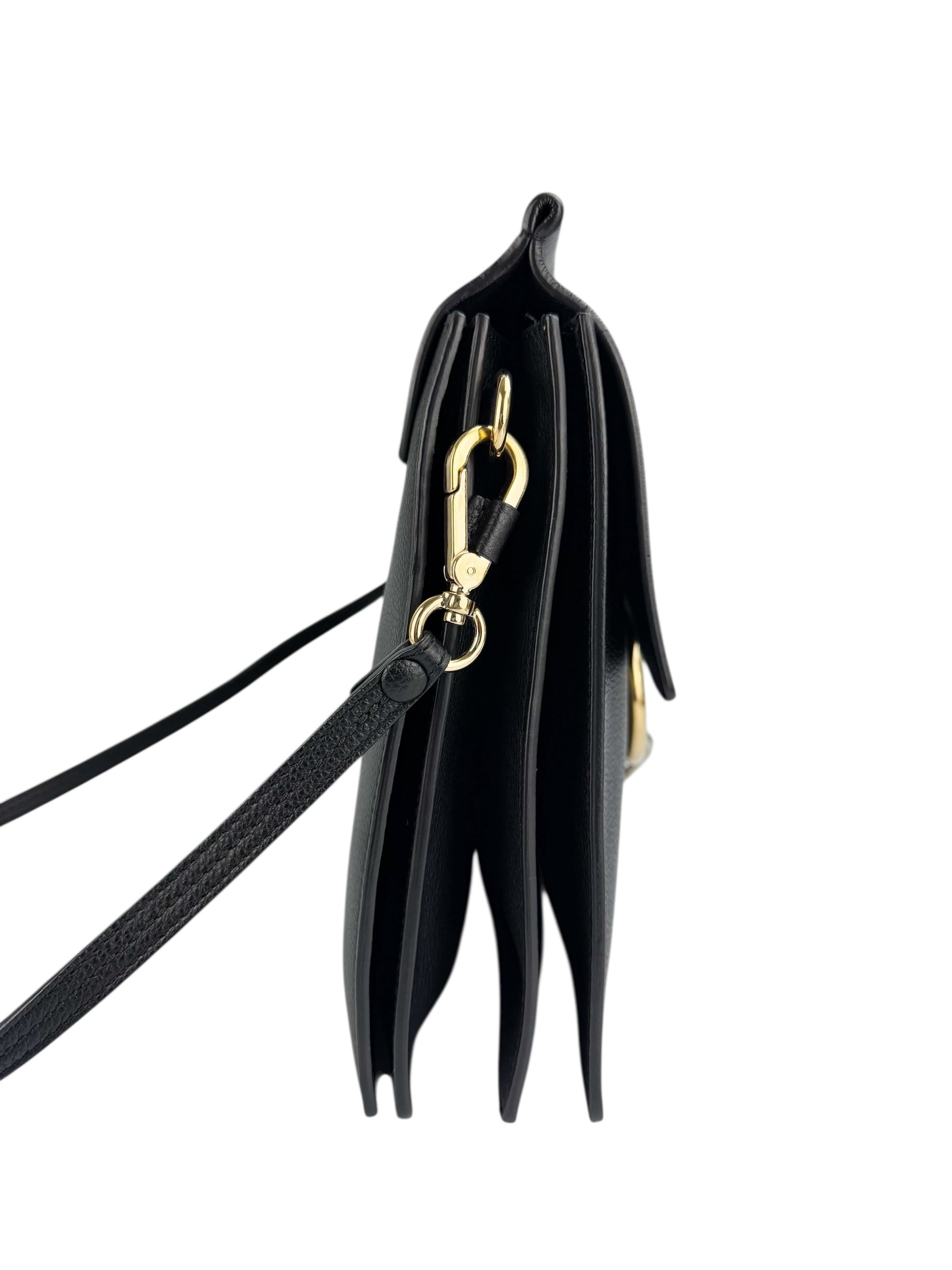 Chloe Black Leather Faye Crossbody Medium