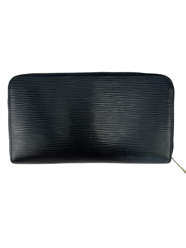 Louis Vuitton Black Epi Leather Zippy Wallet