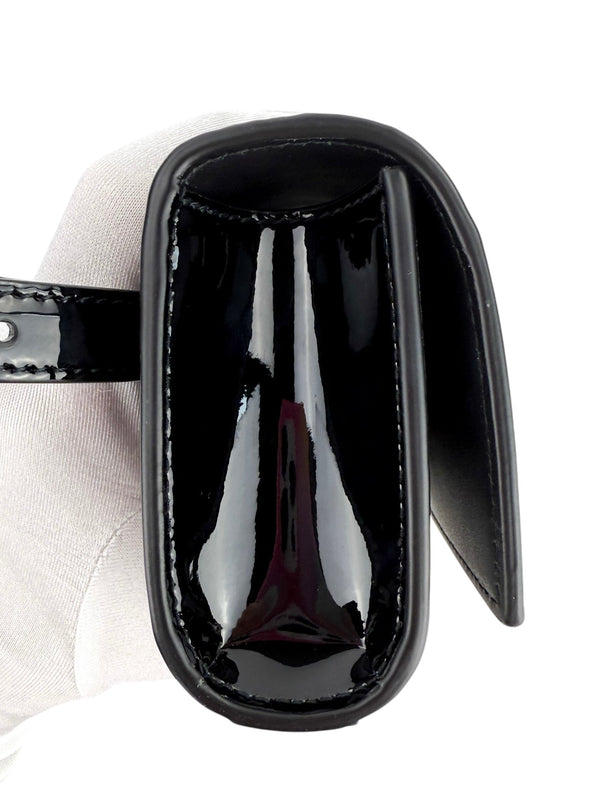 Saint Laurent Black Patent Leather Kate Belt Bag