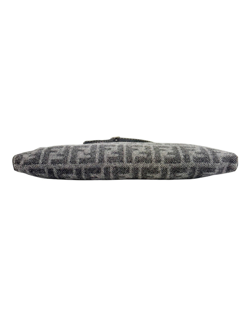 Fendi Gray Wool Sellaria Shoulder Bag