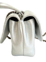 Chanel Metallic Quilted Calfskin Pilot Essentials Small Flap Bag