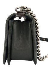 Chanel Black Caviar Paris Dallas Boy Bag Medium