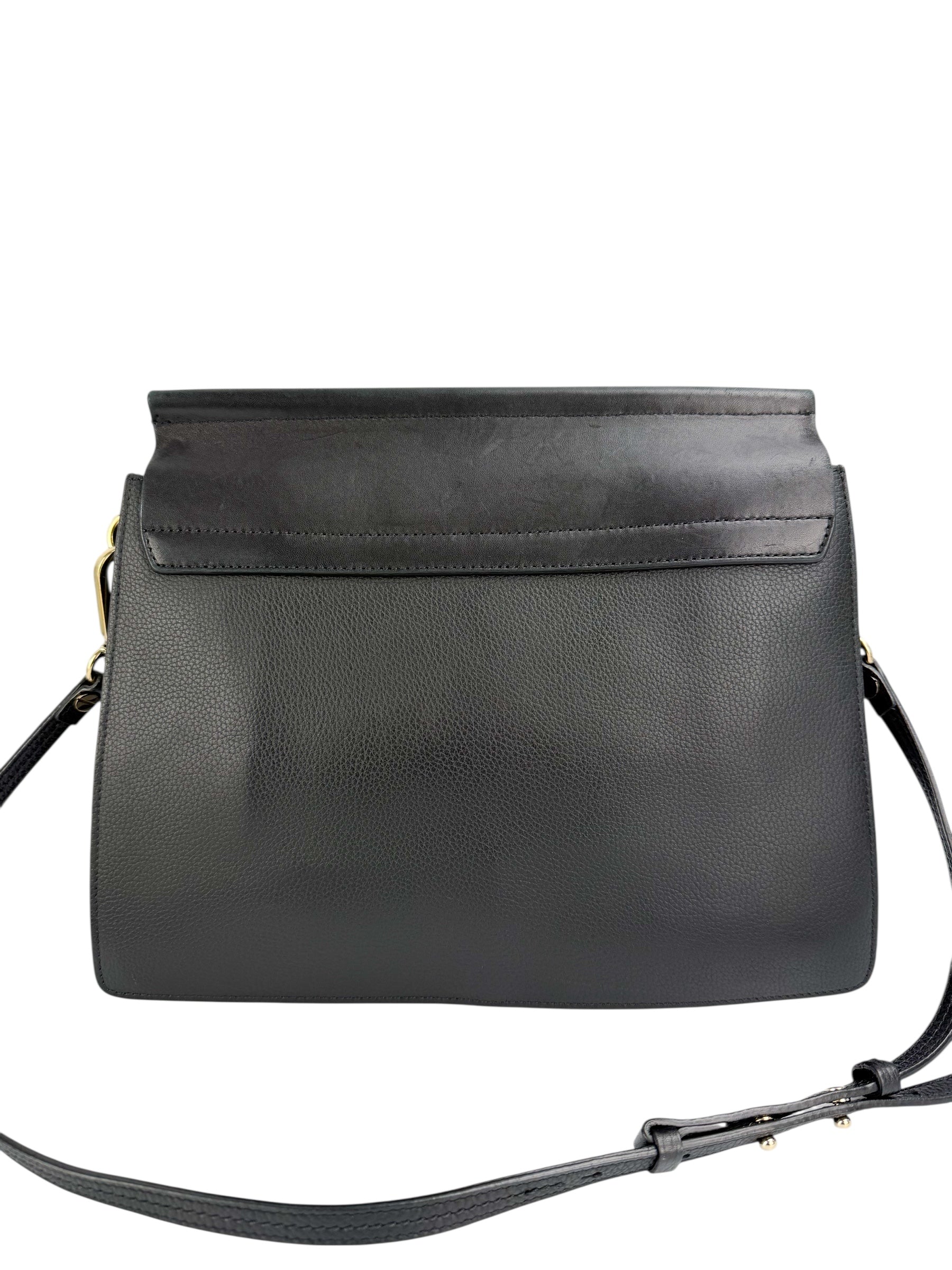 Chloe Black Leather Faye Crossbody Medium