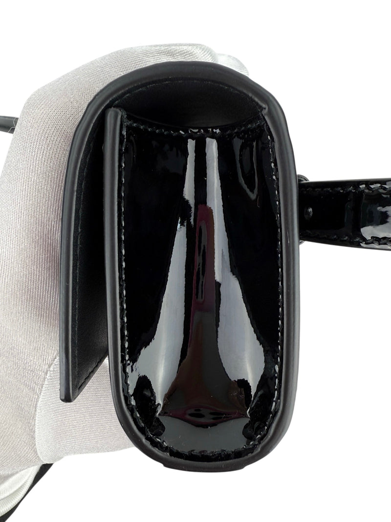 Saint Laurent Black Patent Leather Kate Belt Bag