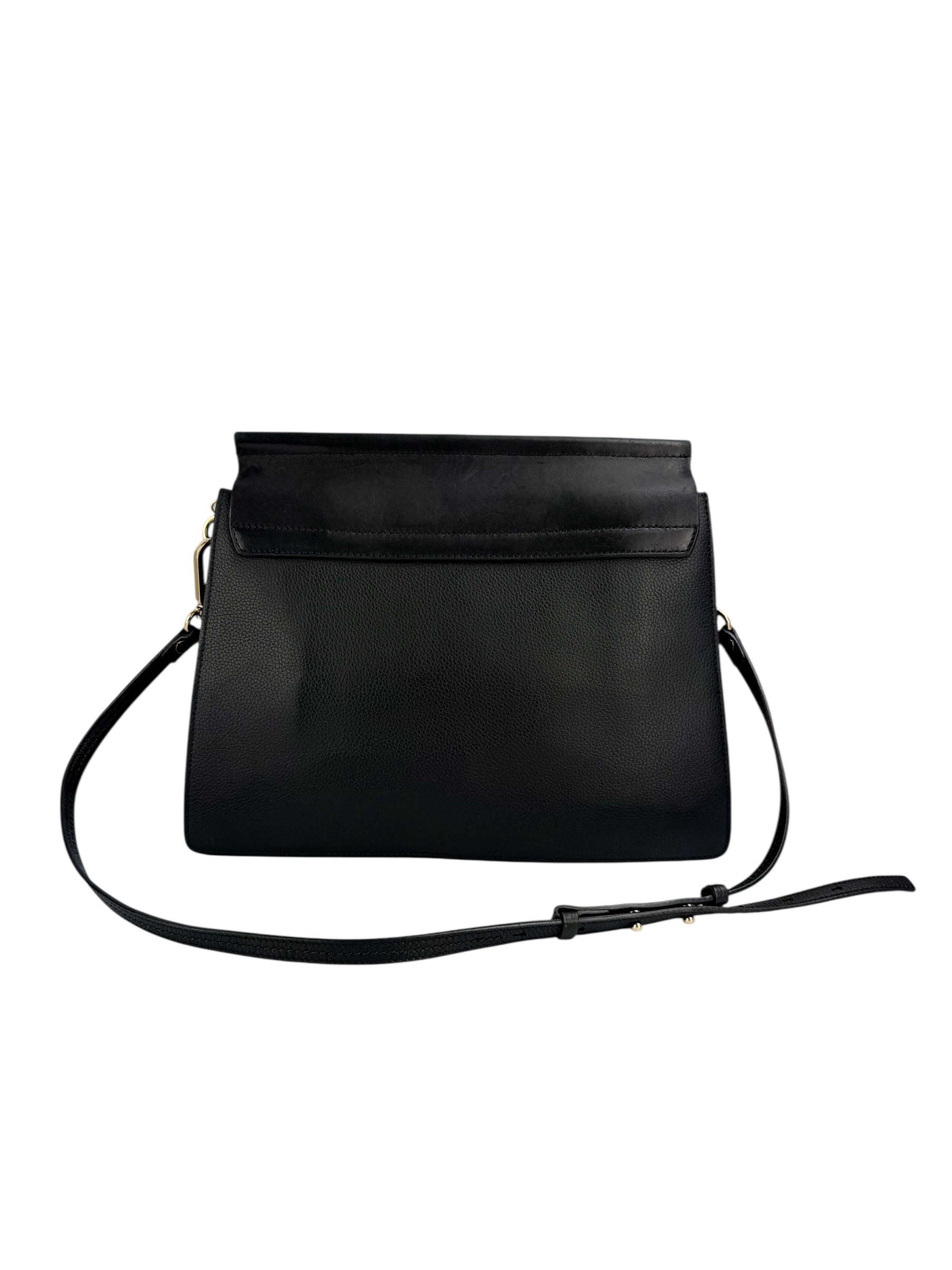 Chloe Black Leather Faye Crossbody Medium