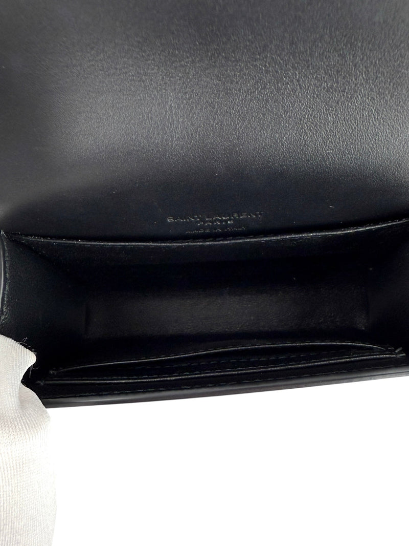 Saint Laurent Black Patent Leather Kate Belt Bag