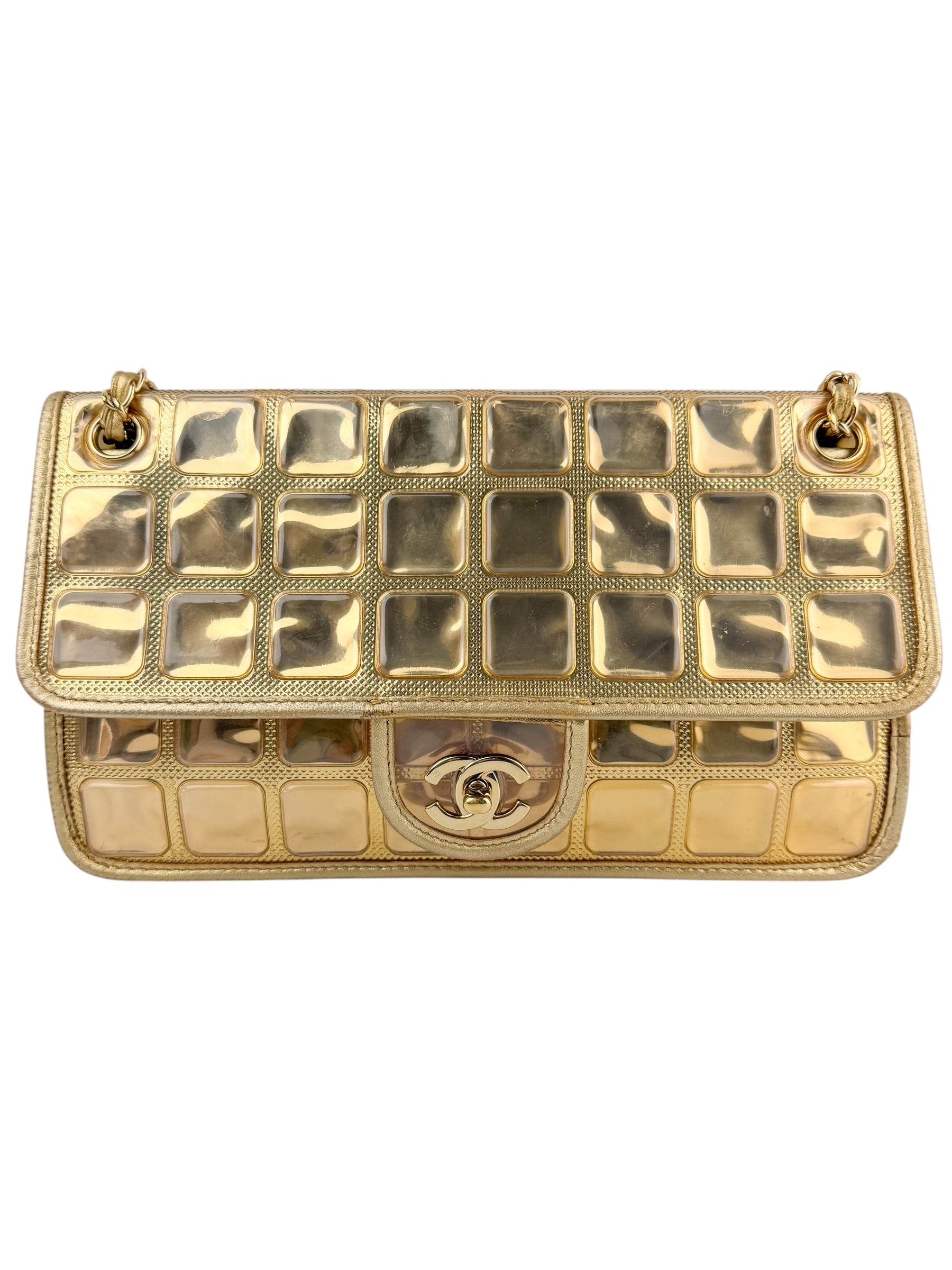 Chanel Ice Cube Flap Bag Quilted Vinyl