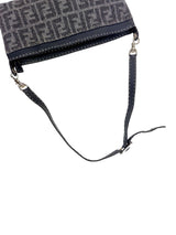 Fendi Gray Wool Sellaria Shoulder Bag