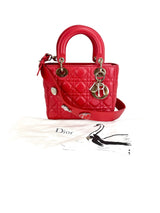 Christian Dior Small Red Lady Dior MyABCDior Bag