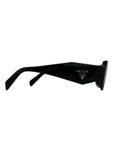 Prada Black Rectangular Women's Sunglasses