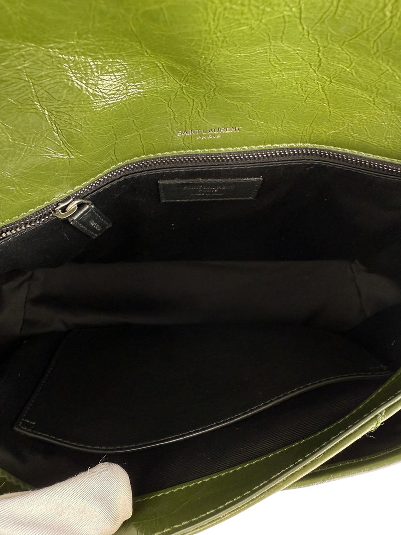 Saint Laurent Crinkled Calfskin Medium Niki Handbag