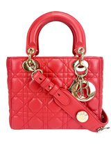 Christian Dior Small Red Lady Dior MyABCDior Bag