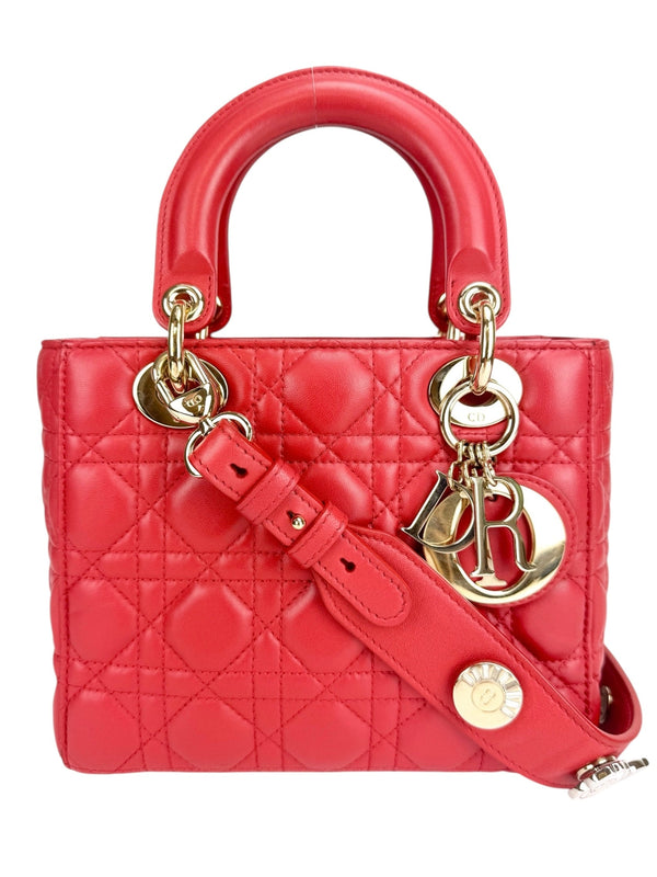 Christian Dior Small Red Lady Dior MyABCDior Bag