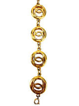 Chanel Gold CC Cutout Bracelet