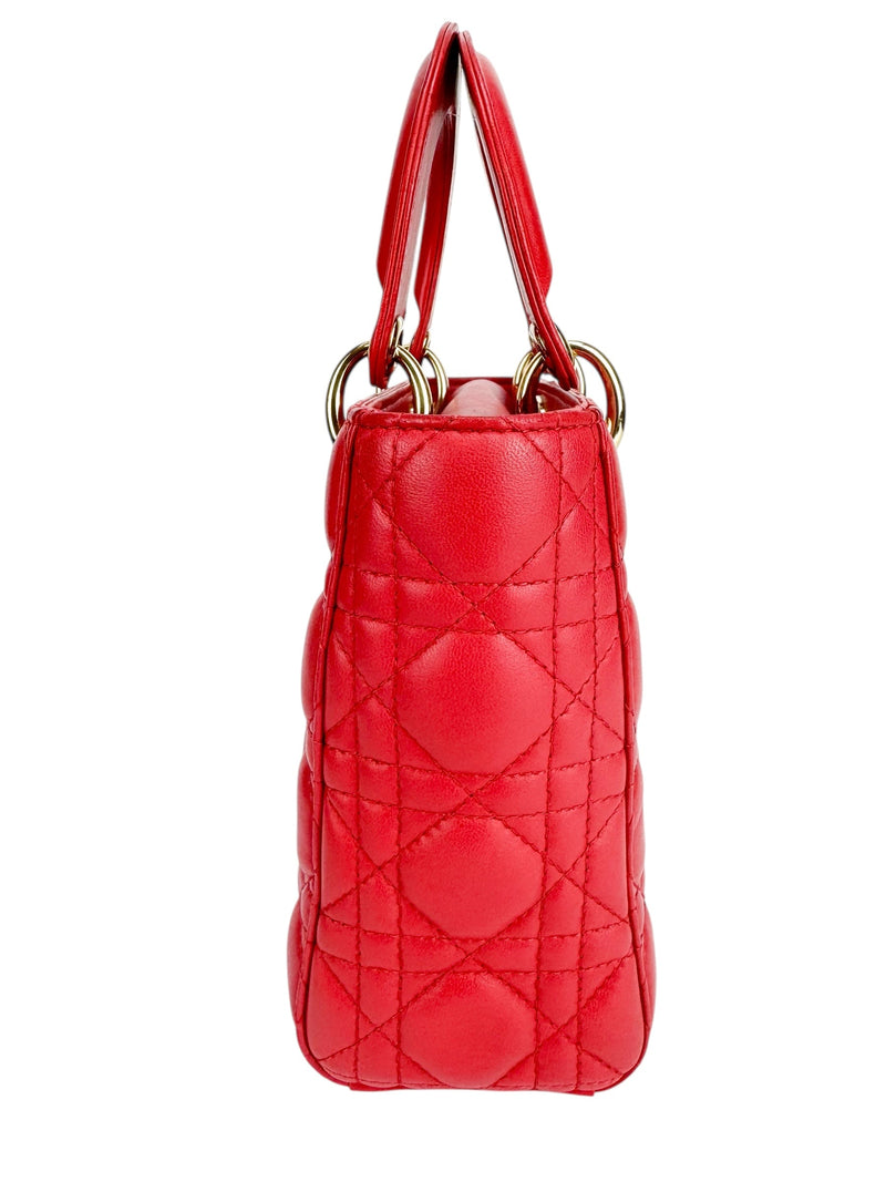 Christian Dior Small Red Lady Dior MyABCDior Bag