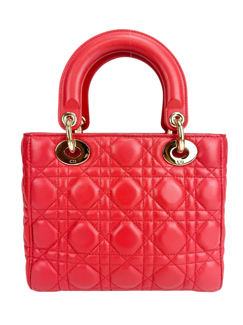 Christian Dior Small Red Lady Dior MyABCDior Bag