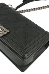 Chanel Black Caviar Paris Dallas Boy Bag Medium