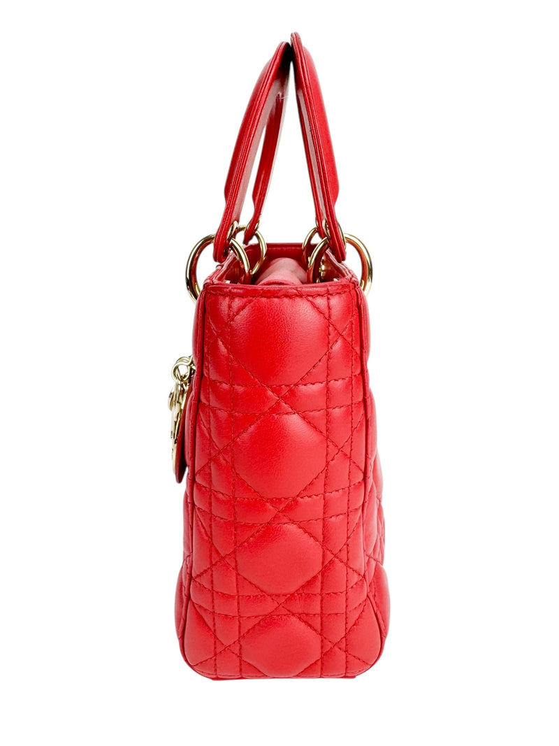 Christian Dior Small Red Lady Dior MyABCDior Bag