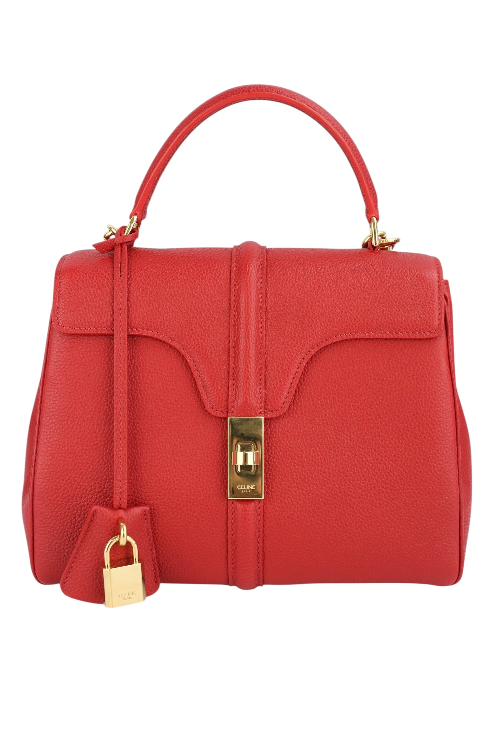 Celine 16 Red Calfskin Bag