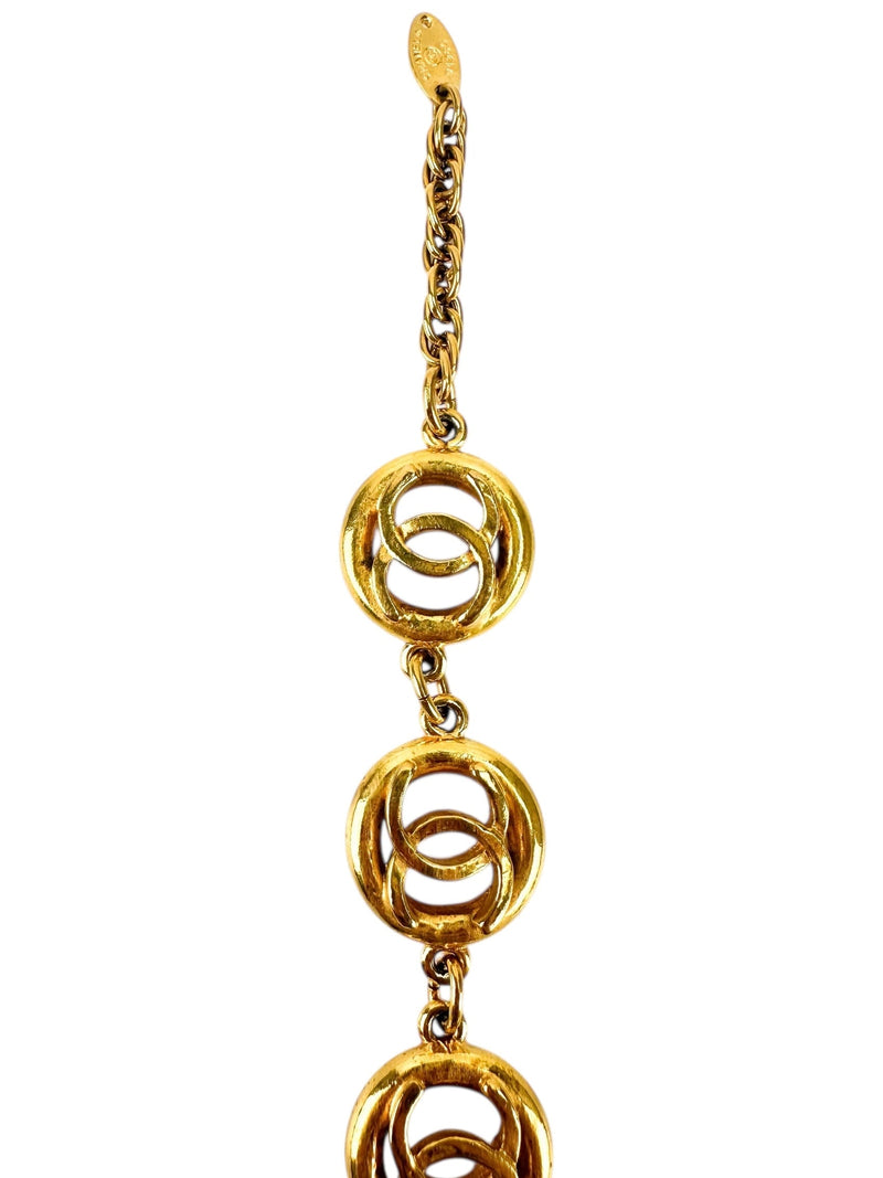 Chanel Gold CC Cutout Bracelet
