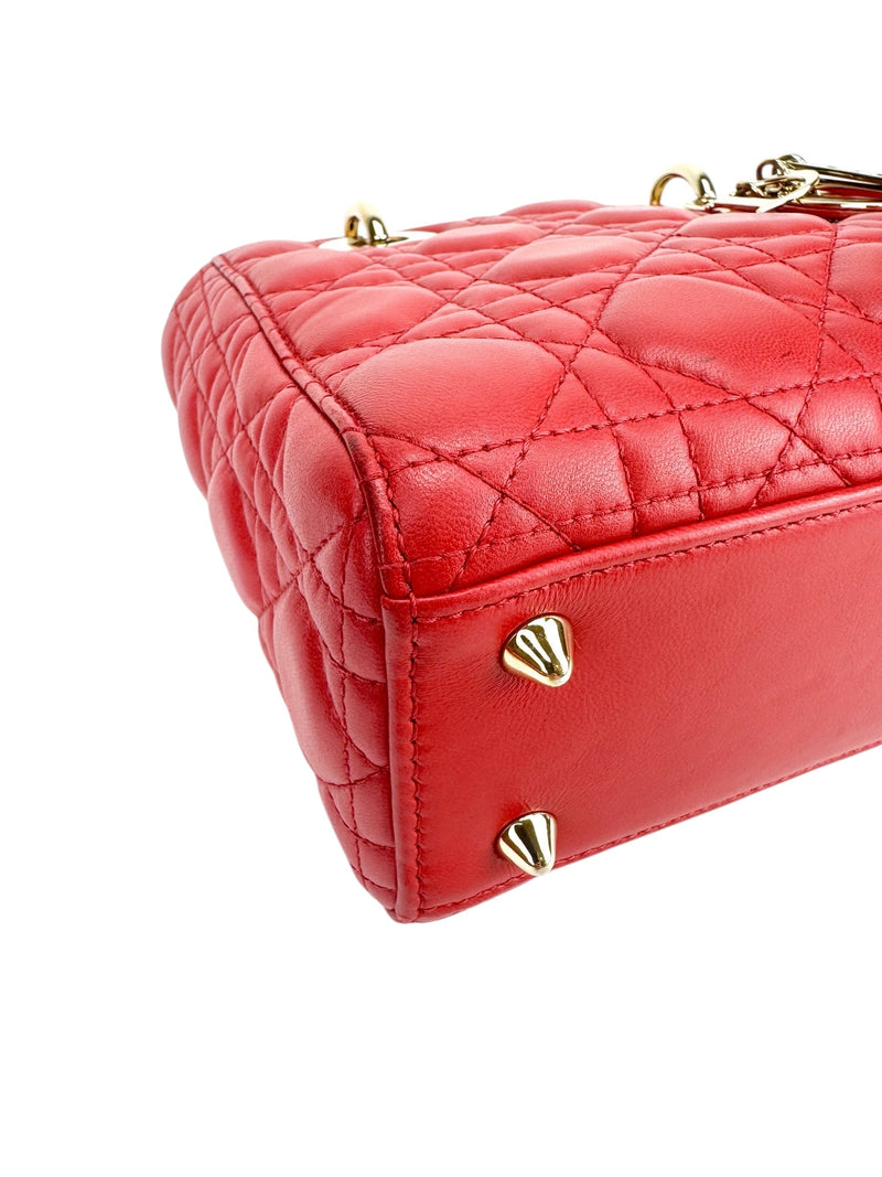 Christian Dior Small Red Lady Dior MyABCDior Bag