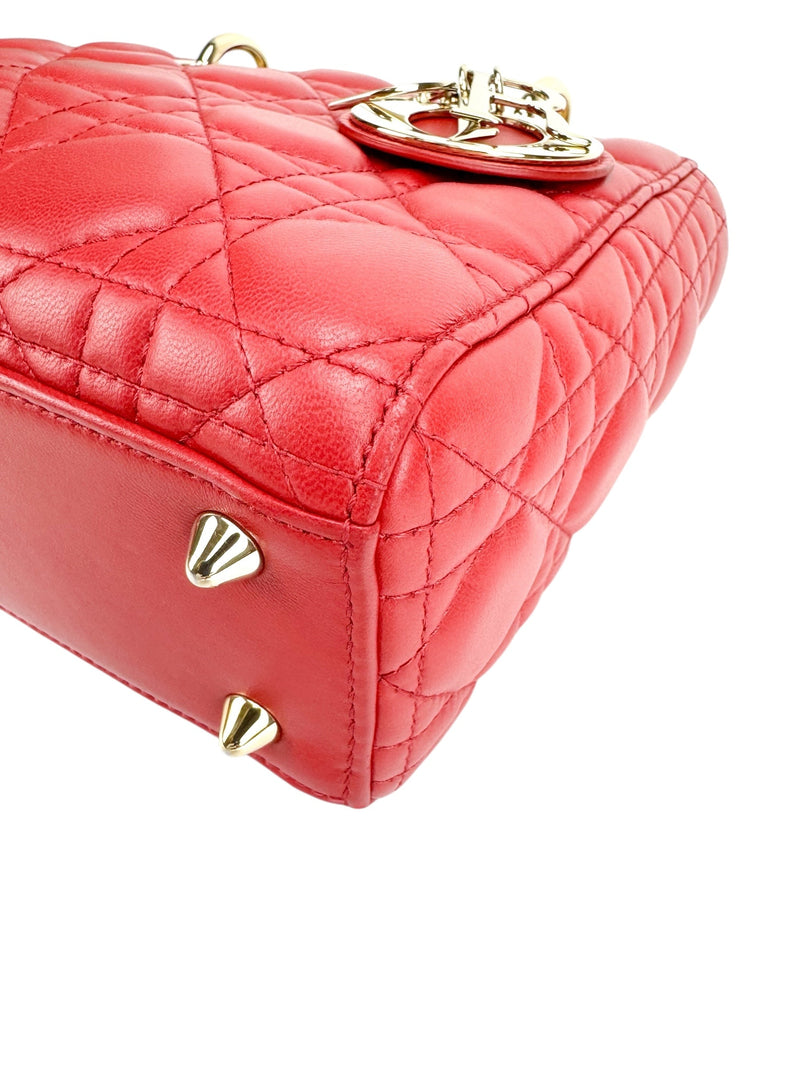 Christian Dior Small Red Lady Dior MyABCDior Bag