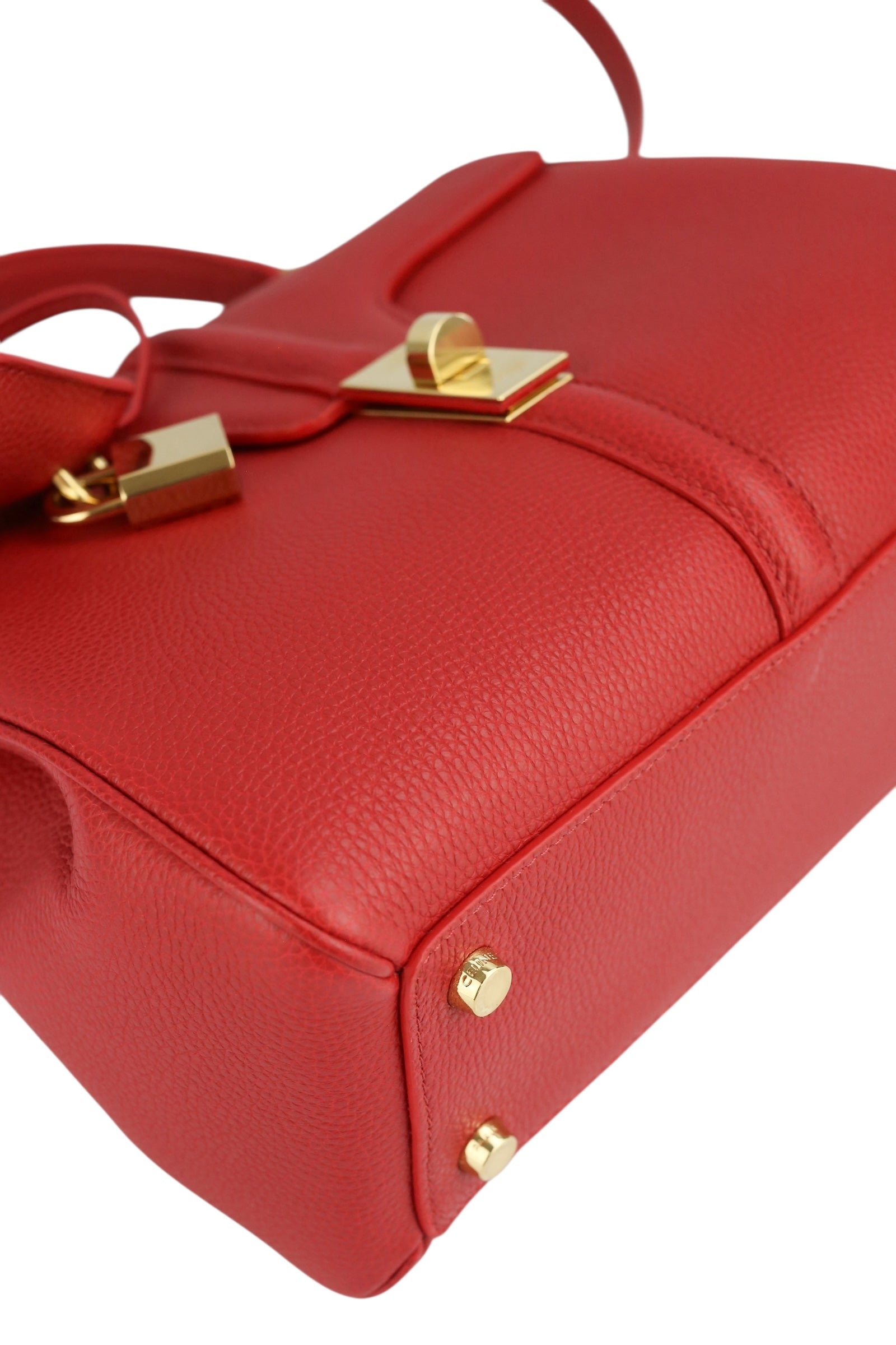 Celine 16 Red Calfskin Bag