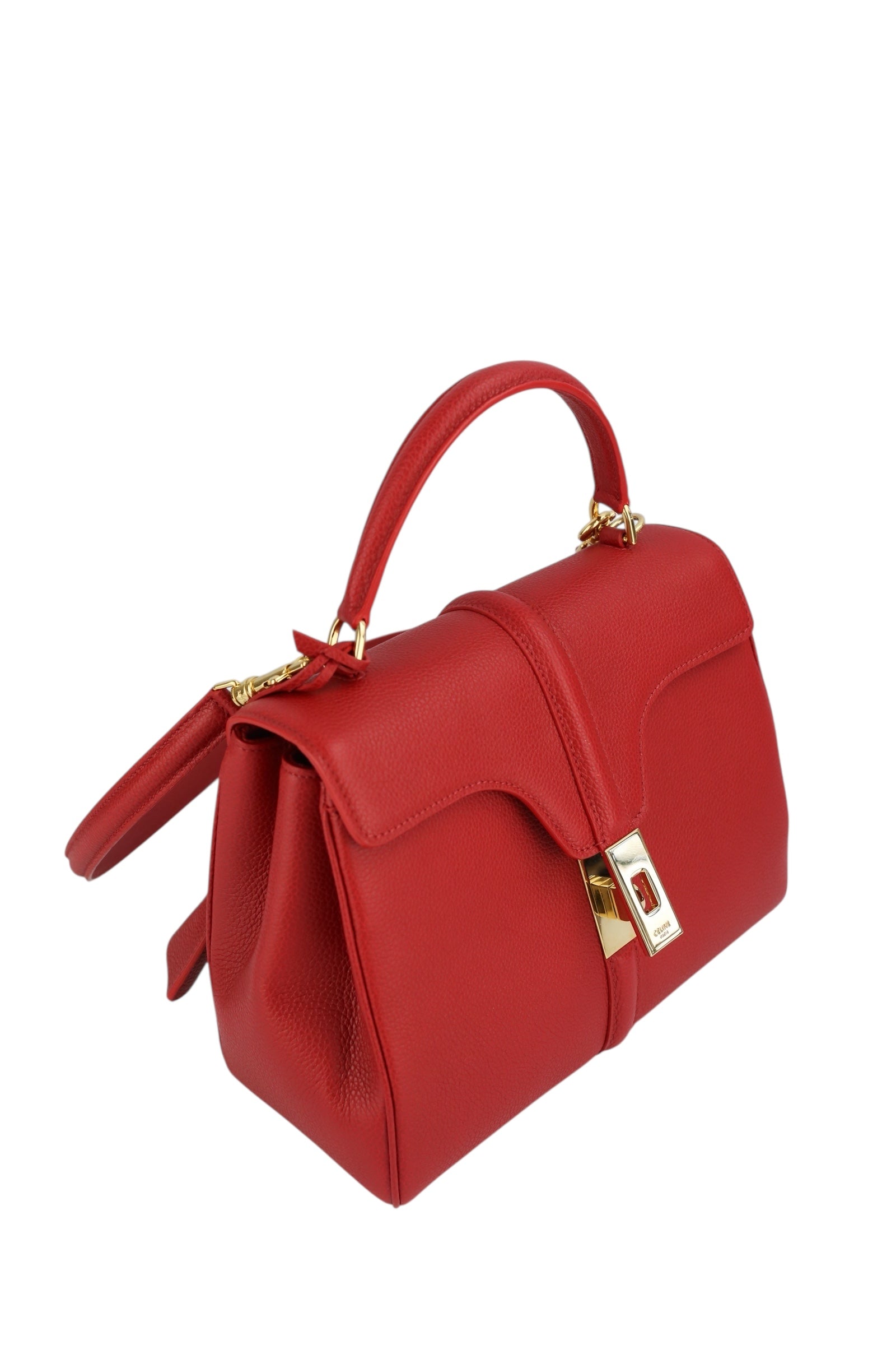 Celine 16 Red Calfskin Bag
