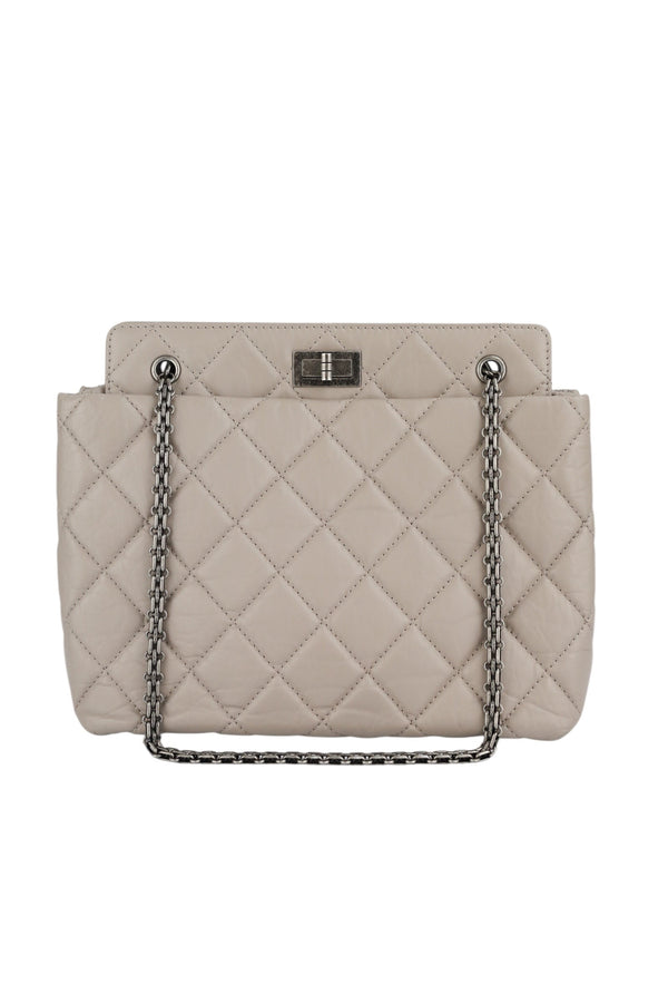 Chanel Light Grey/Taupe Reissue 2.55 Tote