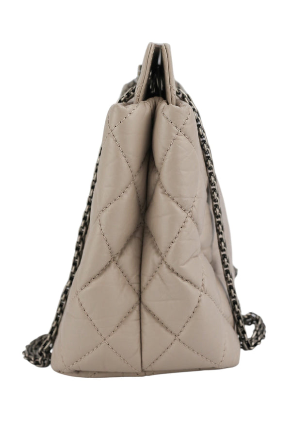 Chanel Light Grey/Taupe Reissue 2.55 Tote