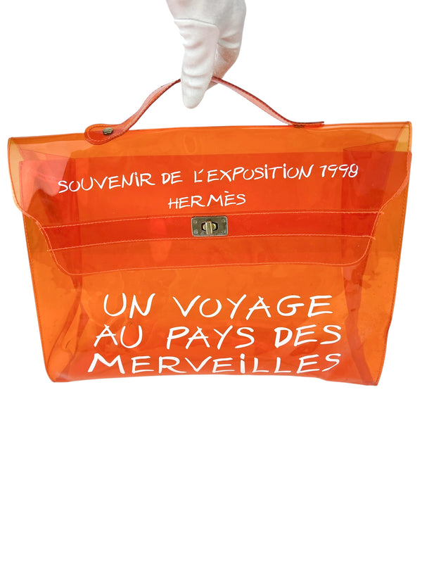 Hermes Orange Vinyl Kelly