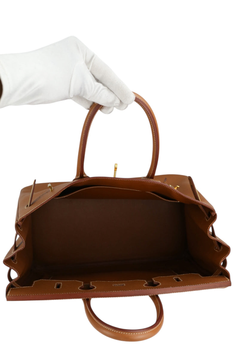 Hermes Birkin 35 Gold Veau Courchevel Gold Hardware