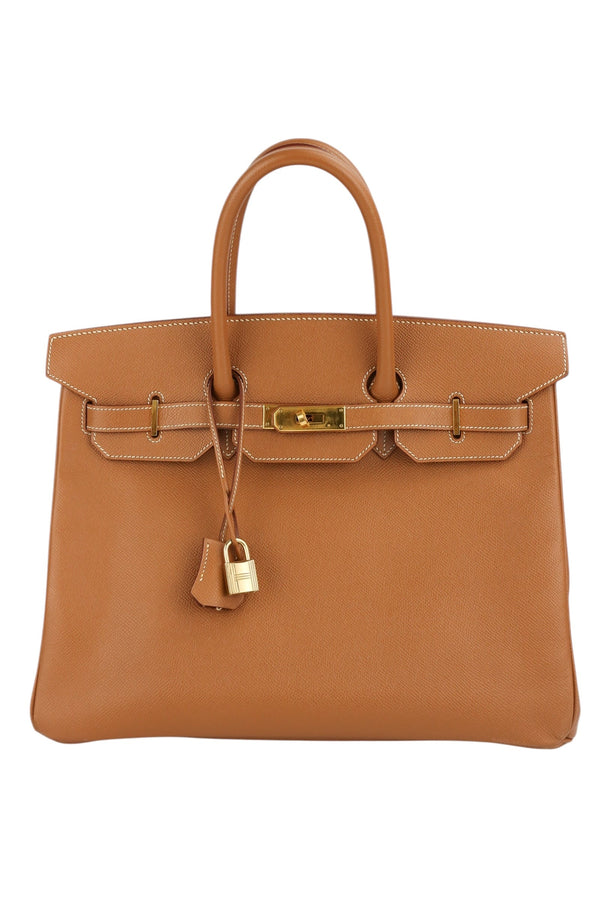 Hermes Birkin 35 Gold Veau Courchevel Gold Hardware