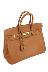 Hermes Birkin 35 Gold Veau Courchevel Gold Hardware