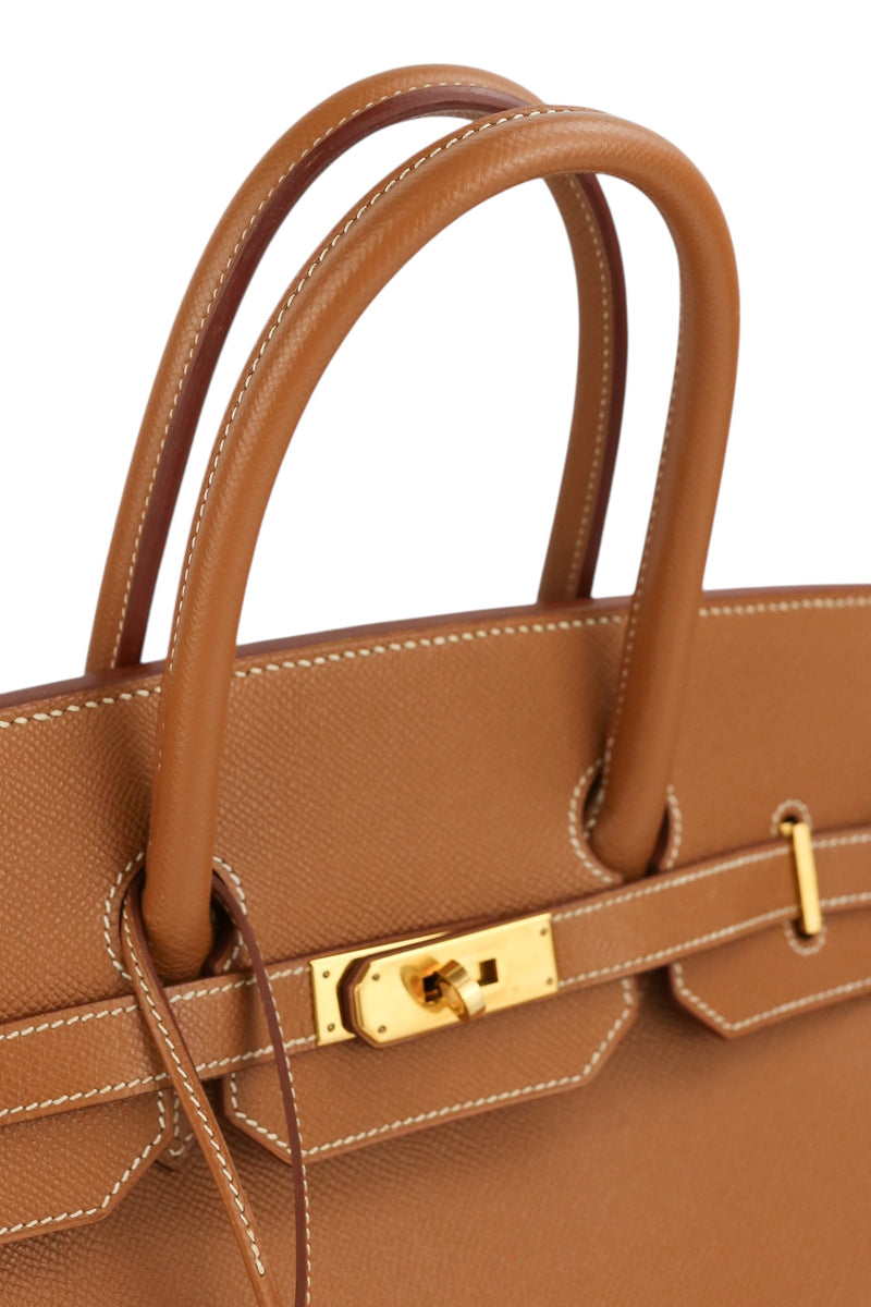 Hermes Birkin 35 Gold Veau Courchevel Gold Hardware