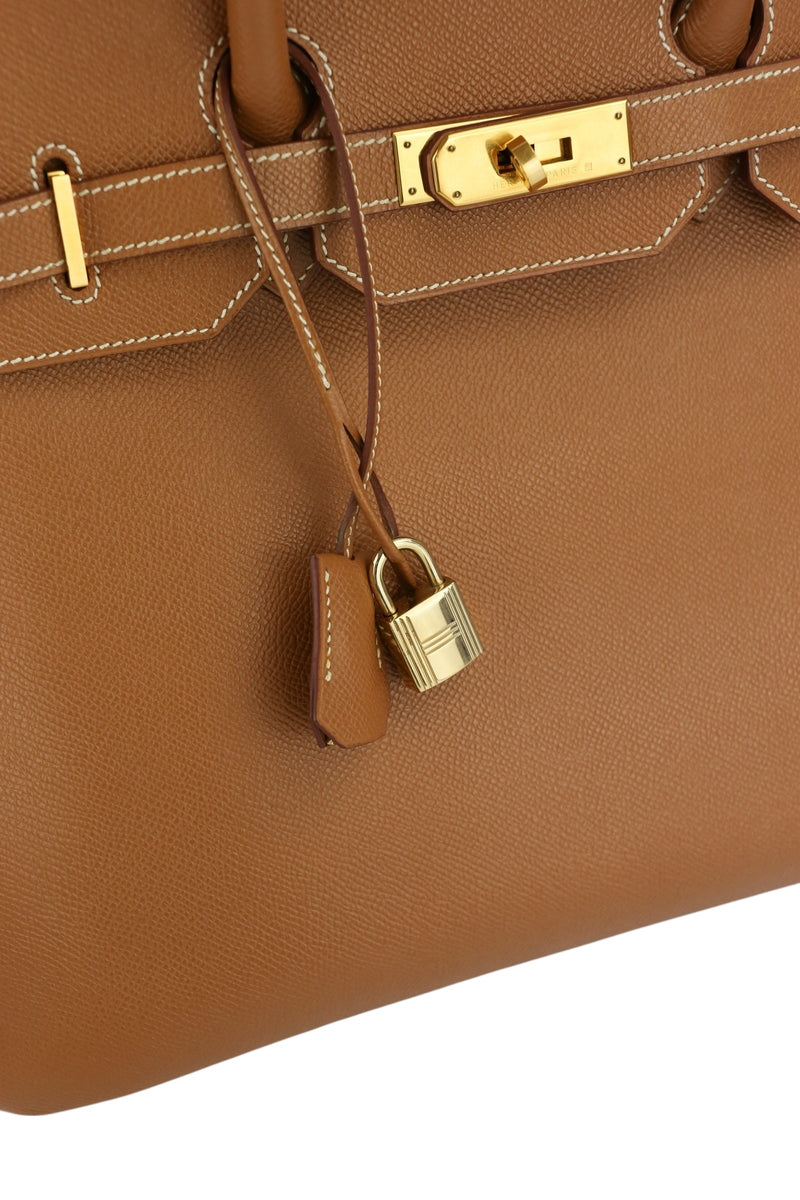 Hermes Birkin 35 Gold Veau Courchevel Gold Hardware