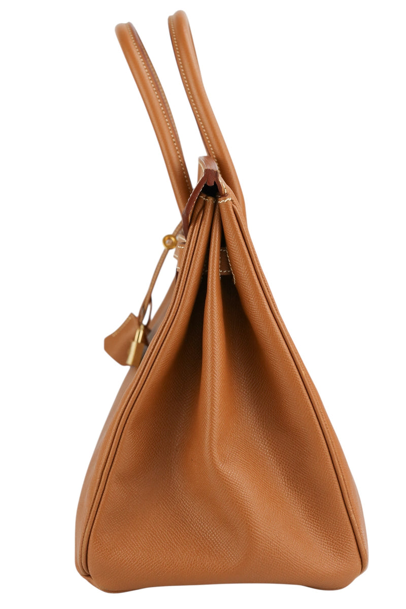 Hermes Birkin 35 Gold Veau Courchevel Gold Hardware