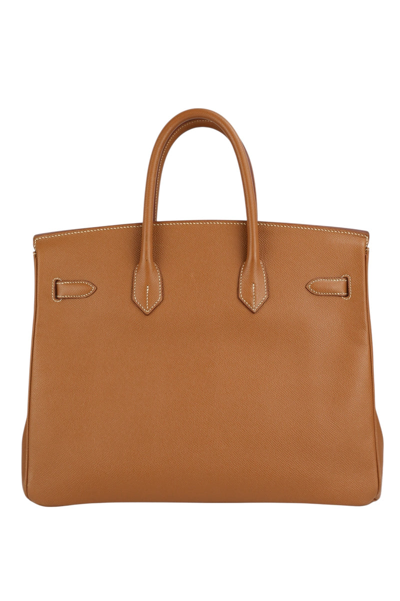 Hermes Birkin 35 Gold Veau Courchevel Gold Hardware