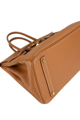 Hermes Birkin 35 Gold Veau Courchevel Gold Hardware