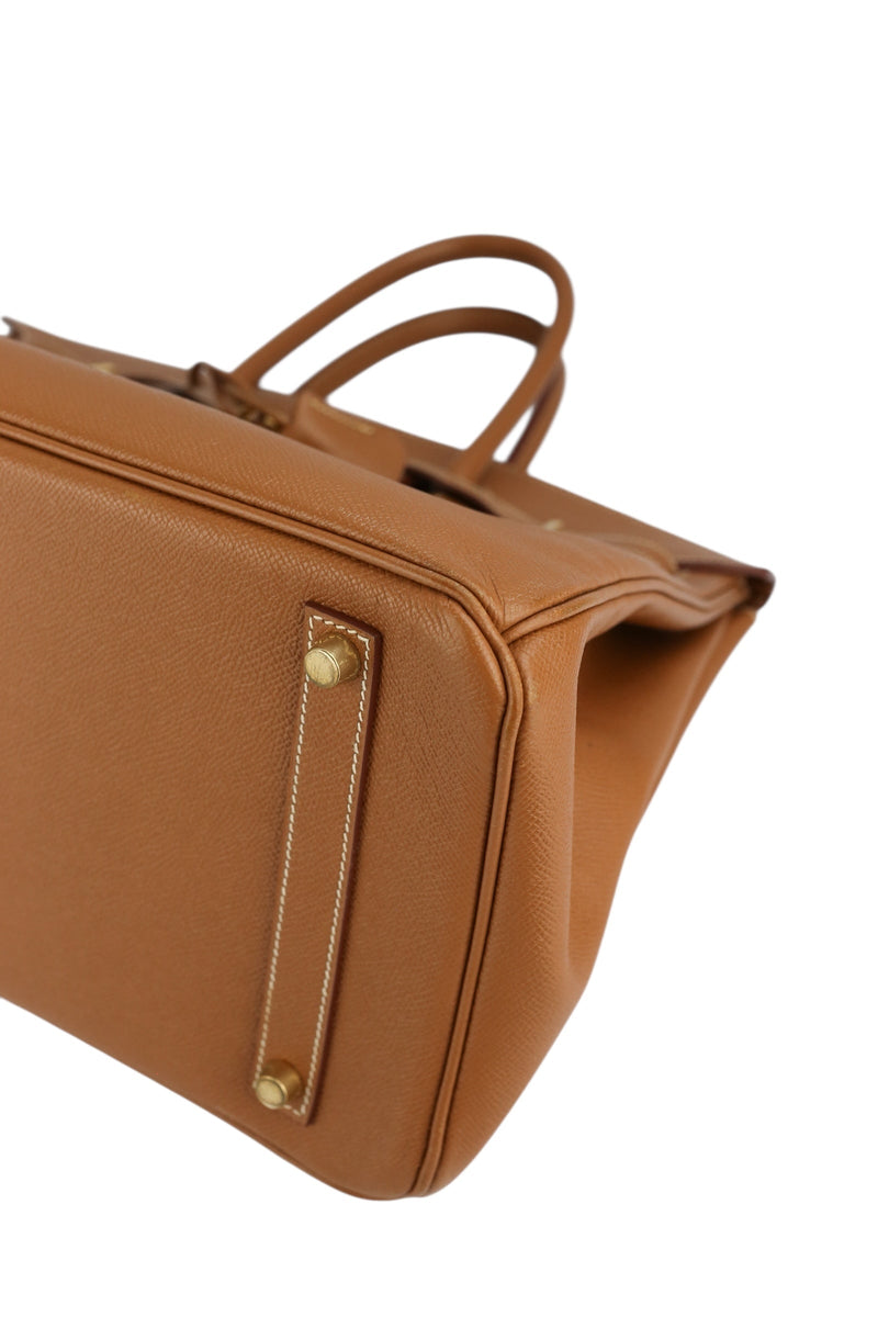 Hermes Birkin 35 Gold Veau Courchevel Gold Hardware